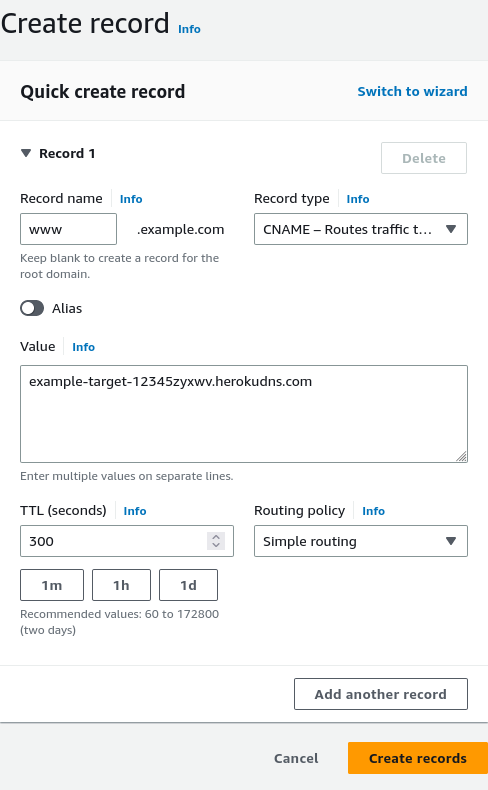 web services - Can't redirect Route 53 registered domain to