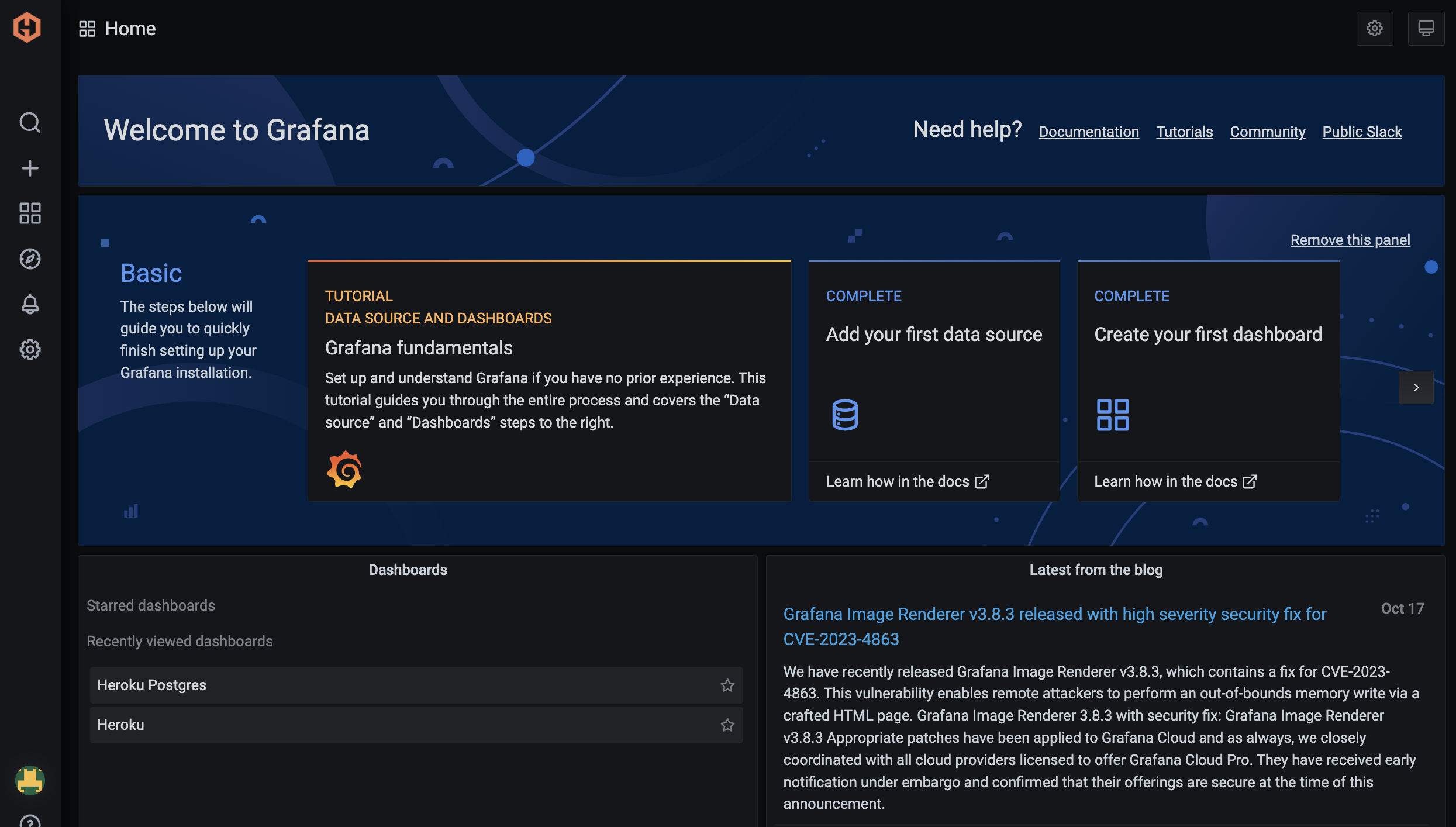 Hosted Grafana