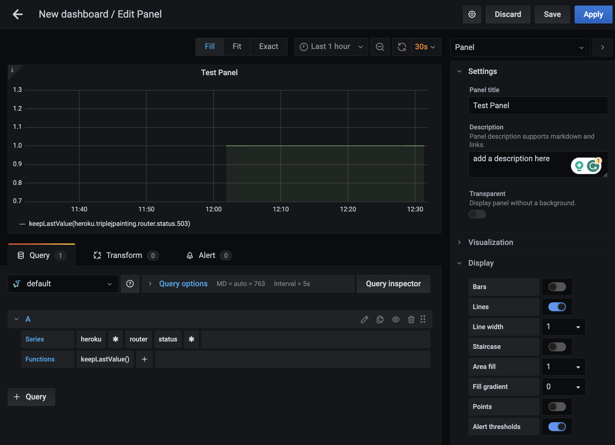 Create dashboards