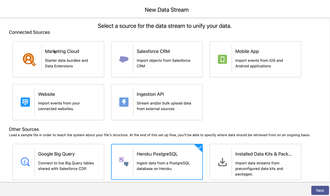 Image: New Data Stream window